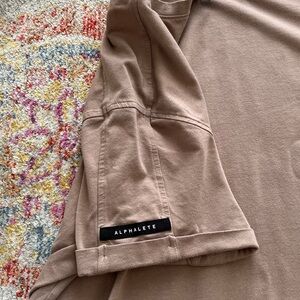 Alphalete Men’s Nude Tshirt Top Size Large
